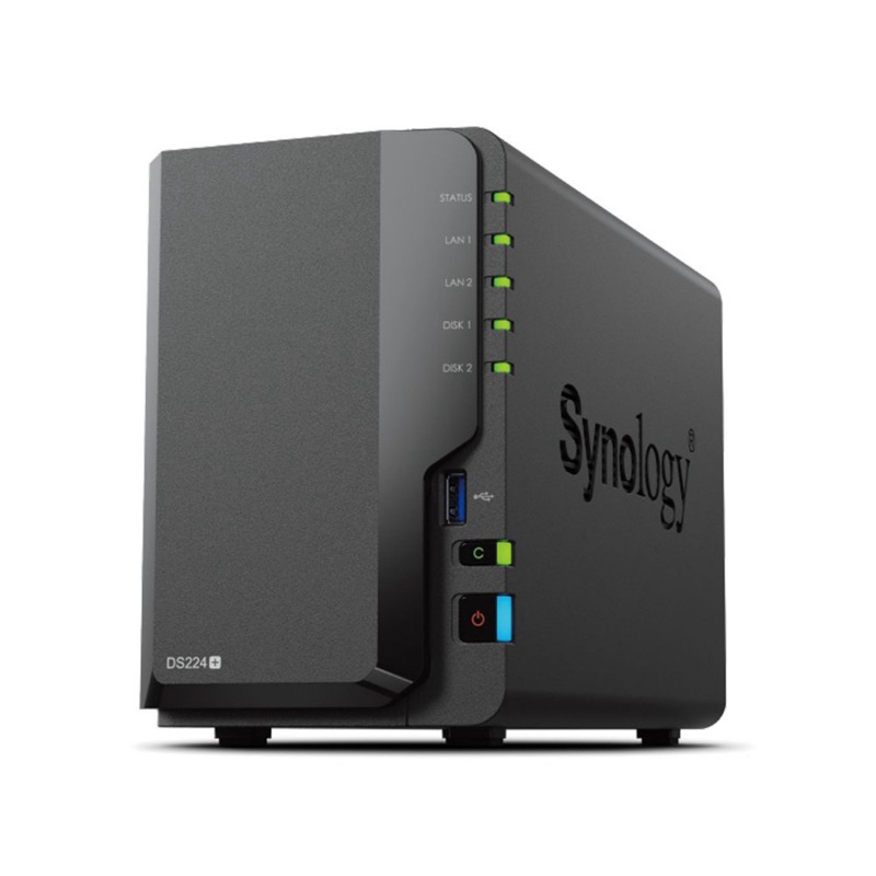 Synology 群暉 DS224+ DiskStation(2Bay/Intel/2GB) NAS 網路儲存伺服器