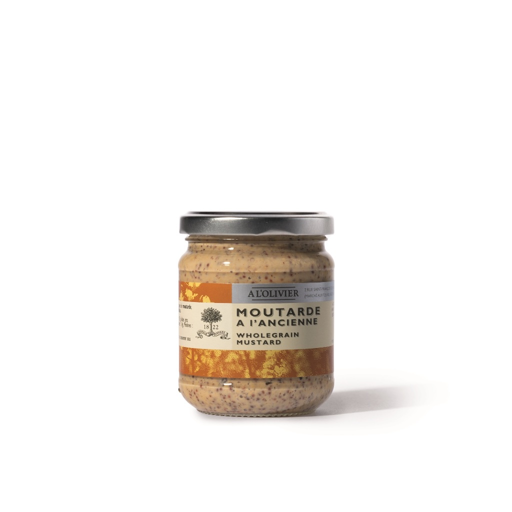 【303好食好物】A L’Olivier｜法國 手工經典整顆芥末醬 200g 無添加物 手工製作 完整芥末籽