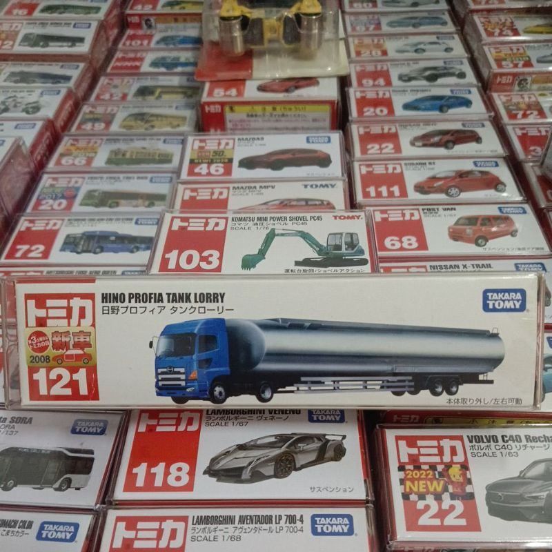 TOMICA  NO.121絕版長車HINO PROFIA TANK LORRY油罐車