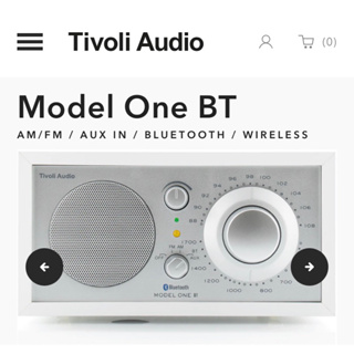 [ 沐耳 ] Tivoli Audio 經典收音機 Model One BT 藍牙無線傳輸/外部輸入/喇叭（白色版本）