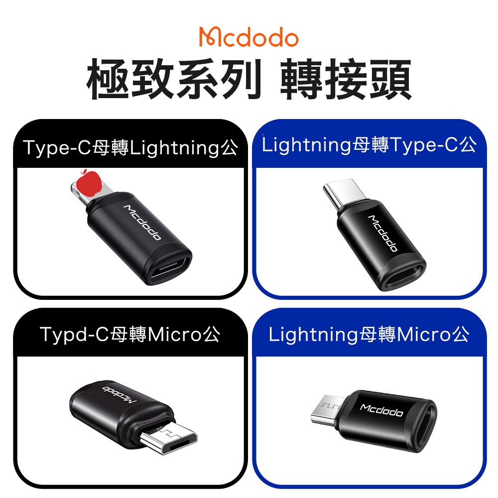 【Mcdodo 麥多多】Type-C to microUSB 轉接頭 評果適用 安卓適用 極致系列