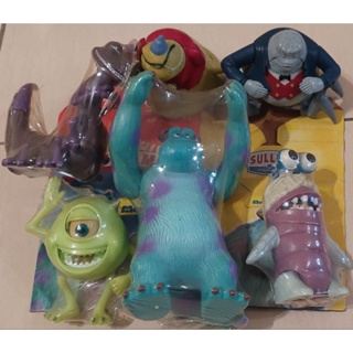 麥當勞迪士尼怪獸電力公司收藏玩具全套6隻齊全釋出+送彩色原版聯名紙盒當勞玩具怪獸電力公司完整全套六隻+怪獸 保存玩美