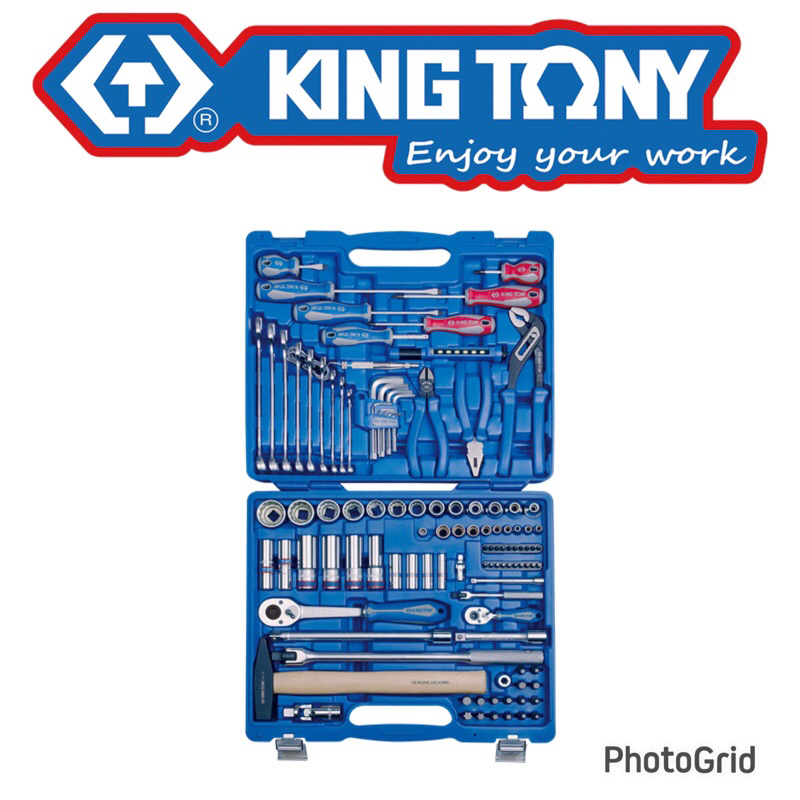 {JSL} KING TONY 7010MR  110件式 1/4"+1/2" DR. 綜合工具組