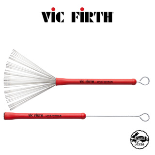 Vic Firth LW 鼓刷 Live Wires 可伸縮 紅色【桑兔】