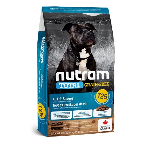 Nutram紐頓 無榖犬 T25 鮭魚+鱒魚(潔牙顆粒)配方 無穀全能系列 犬糧『Q寶批發』