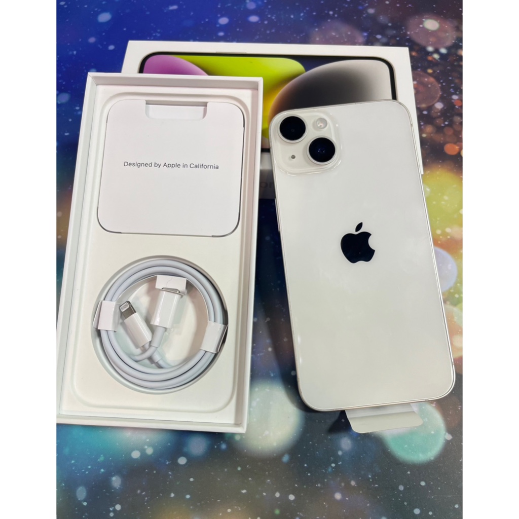 🏅️拆封新品🏅️🔥電池100%🔥🍎 Apple iPhone 14 128G白色🍎蘋果原廠保固