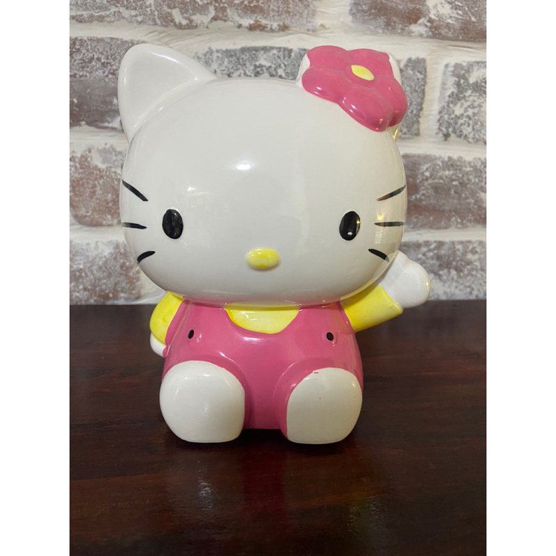 早期 台灣製 hello kitty 陶瓷存錢筒