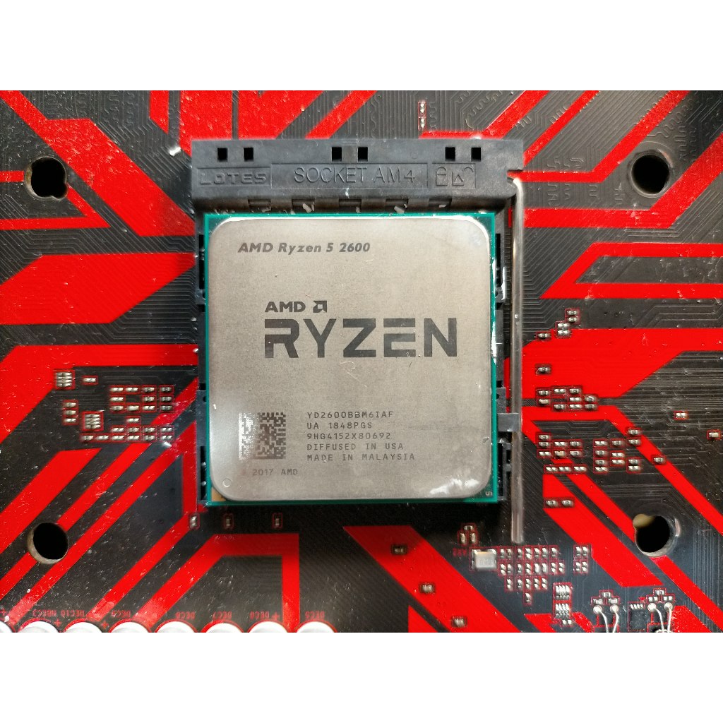 C.AMD CPU-AMD Ryzen 5 2600 6核12緒 處理器 +風扇 直購價1580