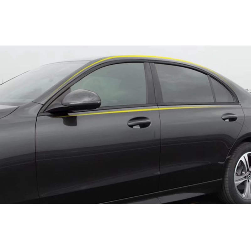 W213 黑武士亮條 適用於BENZ賓士 E200 E250 E300 黑色車窗飾條 黑武士套件