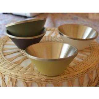 【拾物】仙德曼 SADOMAIN 免運 雙層304不鏽鋼笠形碗4入(附網袋) 露營餐具 碗 野炊 隔熱 SG0142