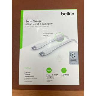 Belkin Braided USB-C 100W 傳輸線 2M