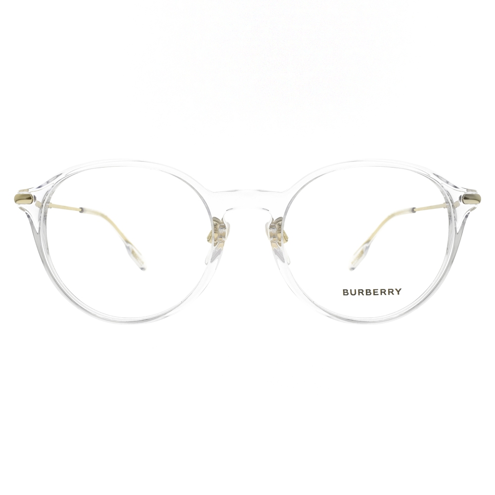 BURBERRY 光學眼鏡 B2365F 3024 復古質感圓框 - 金橘眼鏡