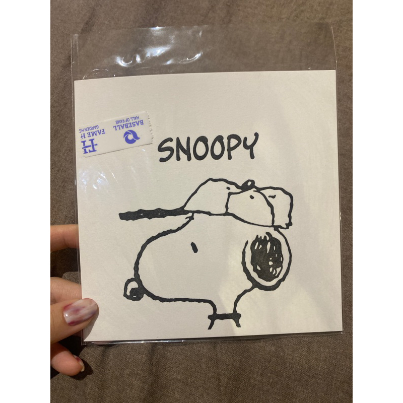 名人堂花園大飯店 名人堂限定 史努比 snoopy 明信片🎑