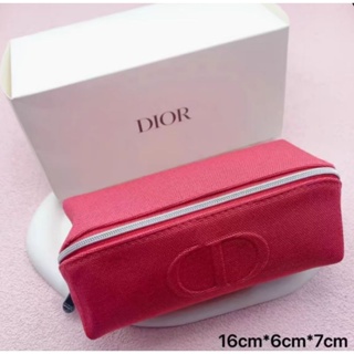 Dior桃紅長型化妝包