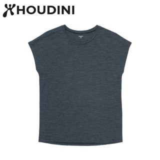 【Houdini】原廠貨 女 Ｗ`s Activist Tee 羊毛混紡天絲短袖 深海藍 137874