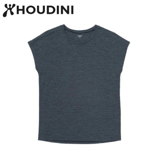【Houdini】原廠貨 女 Ｗ`s Activist Tee 羊毛混紡天絲短袖 深海藍 137874
