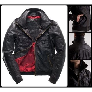 跩狗嚴選 極度乾燥 Superdry Ryan Bomber 牛皮 限量 真皮 皮衣 夾克 外套 真皮縮口 極深咖啡色