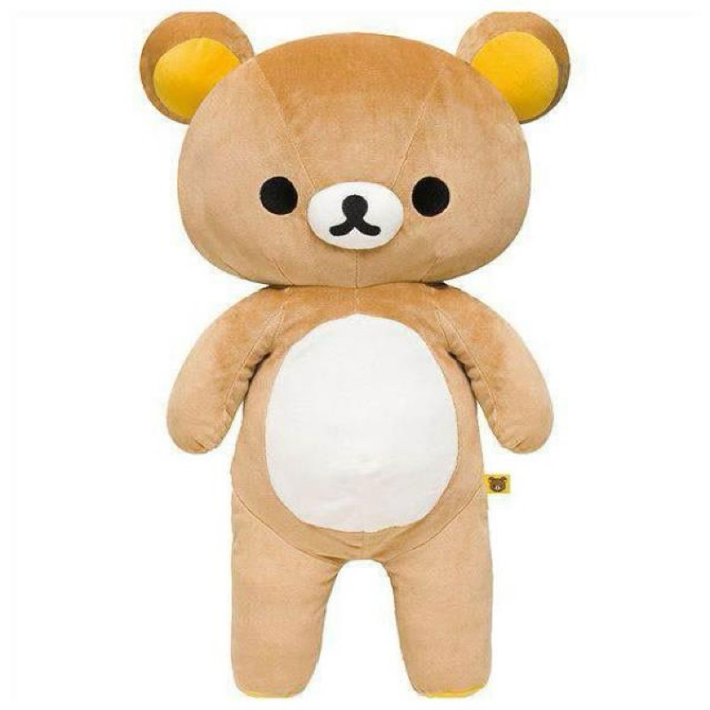 日本正版 san-x 拉拉熊 L號 絨毛玩偶娃娃 50cm 懶懶熊 療癒 陪伴娃娃 布偶 玩偶 公仔 安撫娃娃 生日禮物