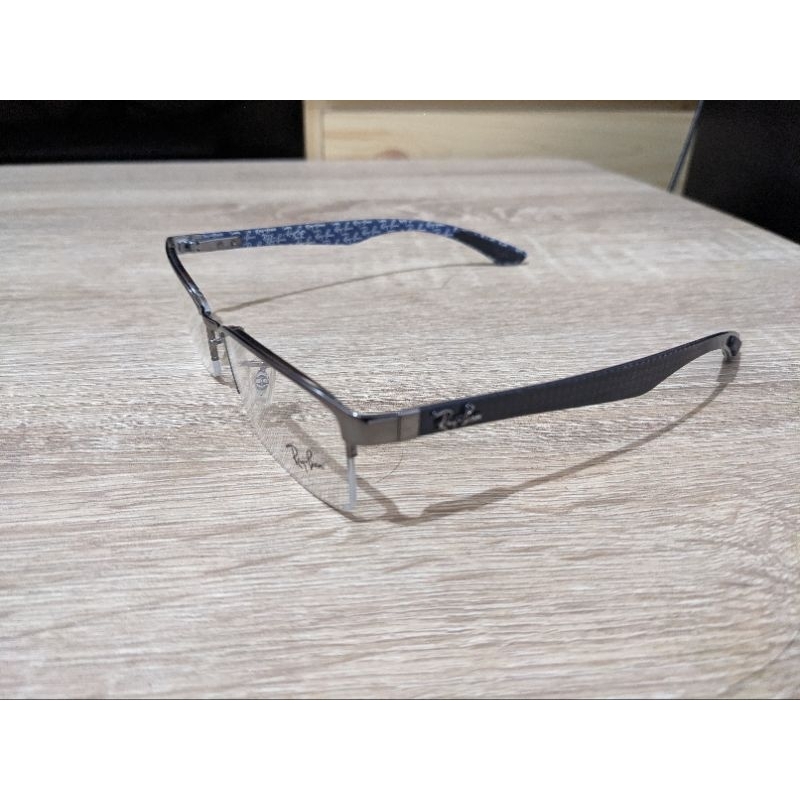 RayBan 雷朋 光學眼鏡 碳纖維 半框 藍色 全新 鏡架 鏡框