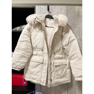【巴黎精品】羽絨外套保暖夾克-白鴨絨毛領