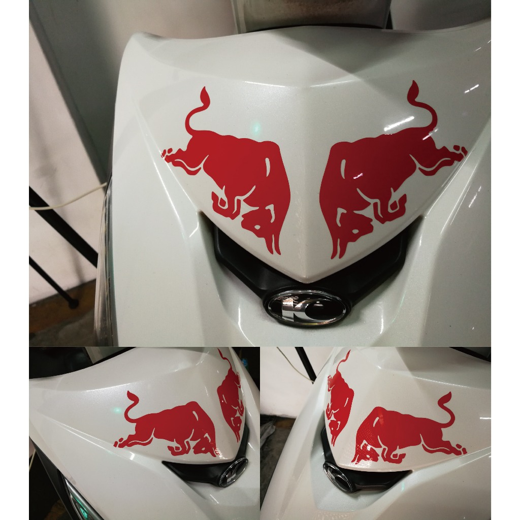 [PWTW] 貼紙 防水貼紙 標誌貼紙 汽車貼紙 改裝貼紙 競技貼紙 能量 飲料 牛 Red Bull 紅牛