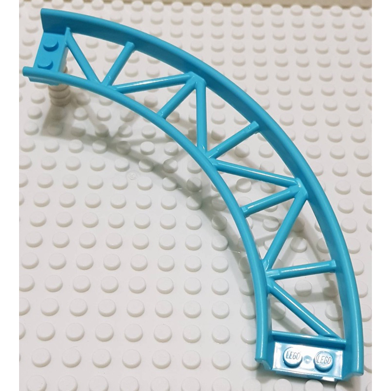 樂高 25061 41375 中間 藍色 蔚藍色 轉角 圓弧 軌道 鐵軌 雲霄飛車 過山車 遊樂園 配件