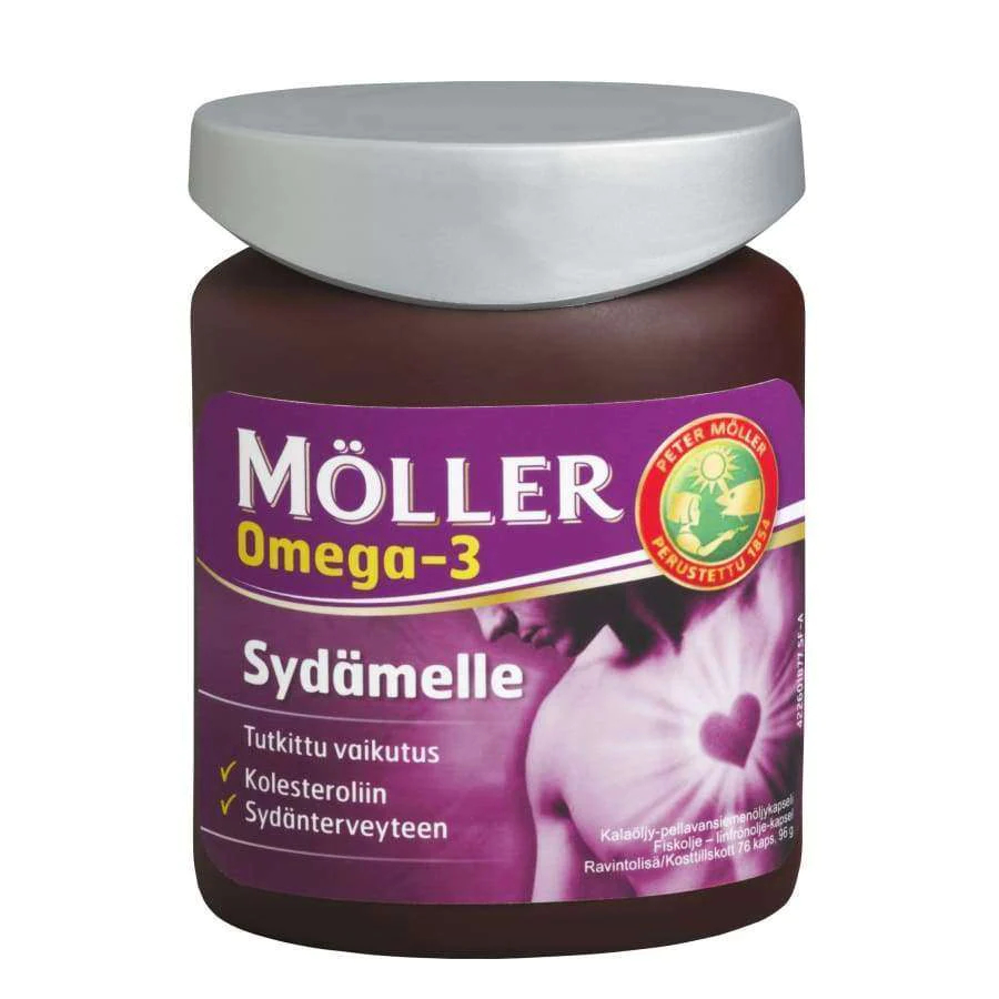 🇫🇮芬蘭🇫🇮 Mollers Sydämelle Omega-3 Heart魚油76粒 MÖLLER'S