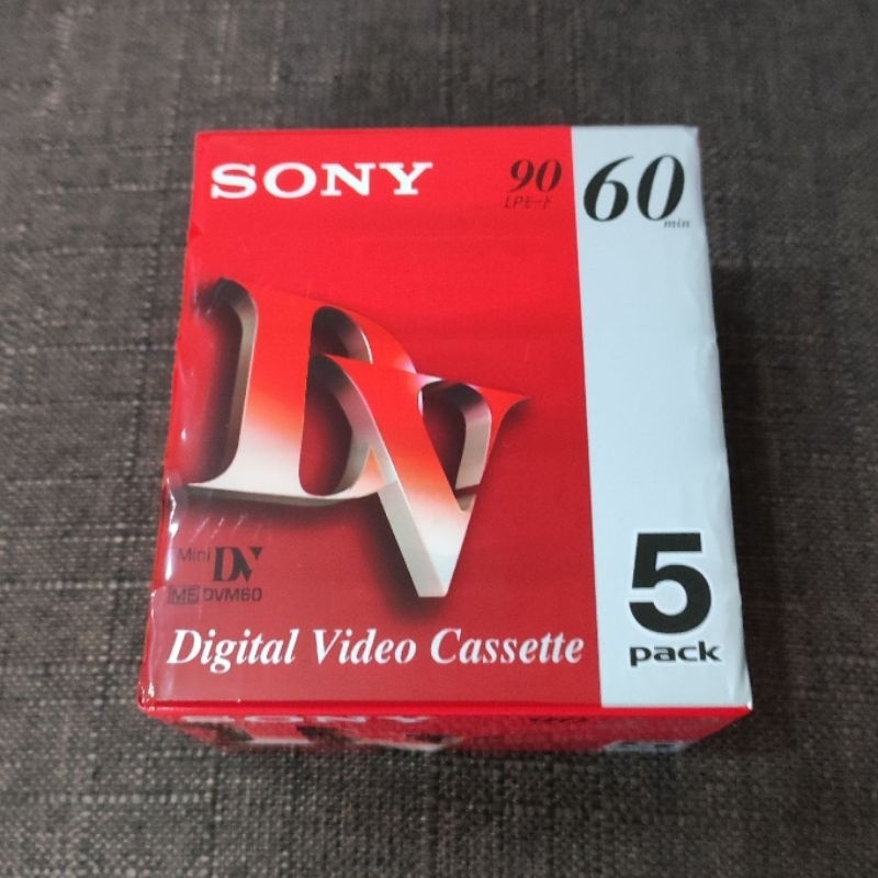 全新 SONY Mini DV 60分鐘 M60R3 Digital Video Cassette 1盒5片