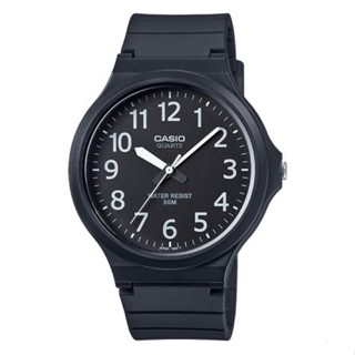 【CASIO 卡西歐】簡約指針式撞色腕錶MW-240-1B 43.6mm 現代鐘錶