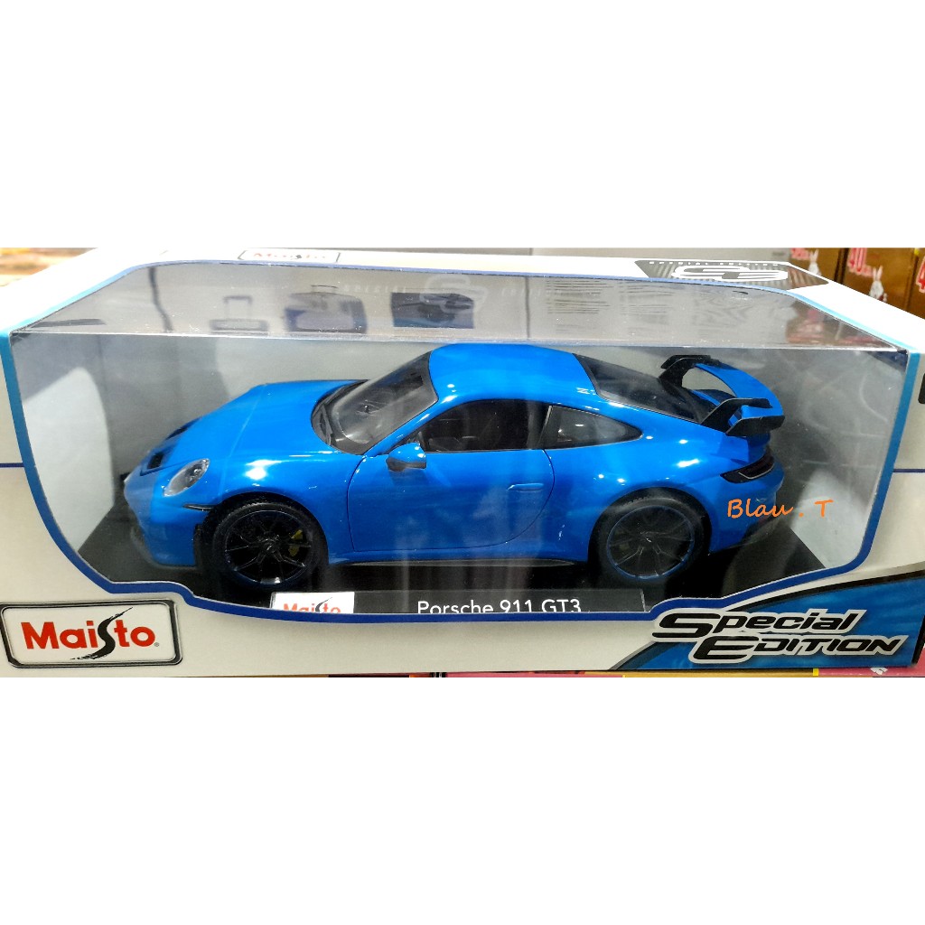 【全新品】Maisto 1/18 美馳圖 模型車 Porsche 911 GT3 好市多代購