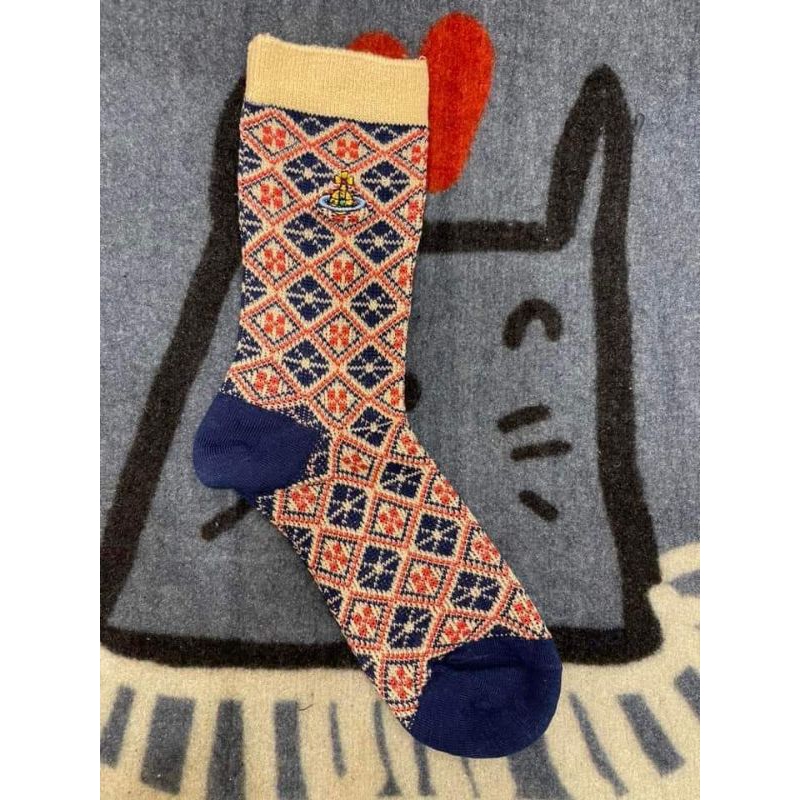 Vivienne Westwood雙針雙路刺繡成人襪