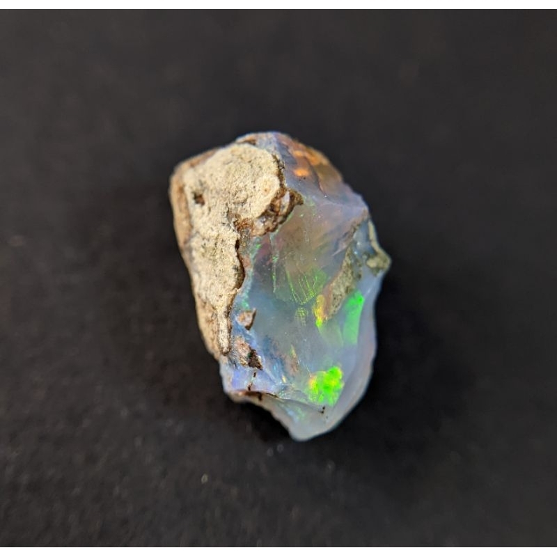 Opal 蛋白石 衣索比亞 澳寶 歐泊 10月誕生石 原石 原礦 礦標 礦石 礦物 金工 寶石-240242