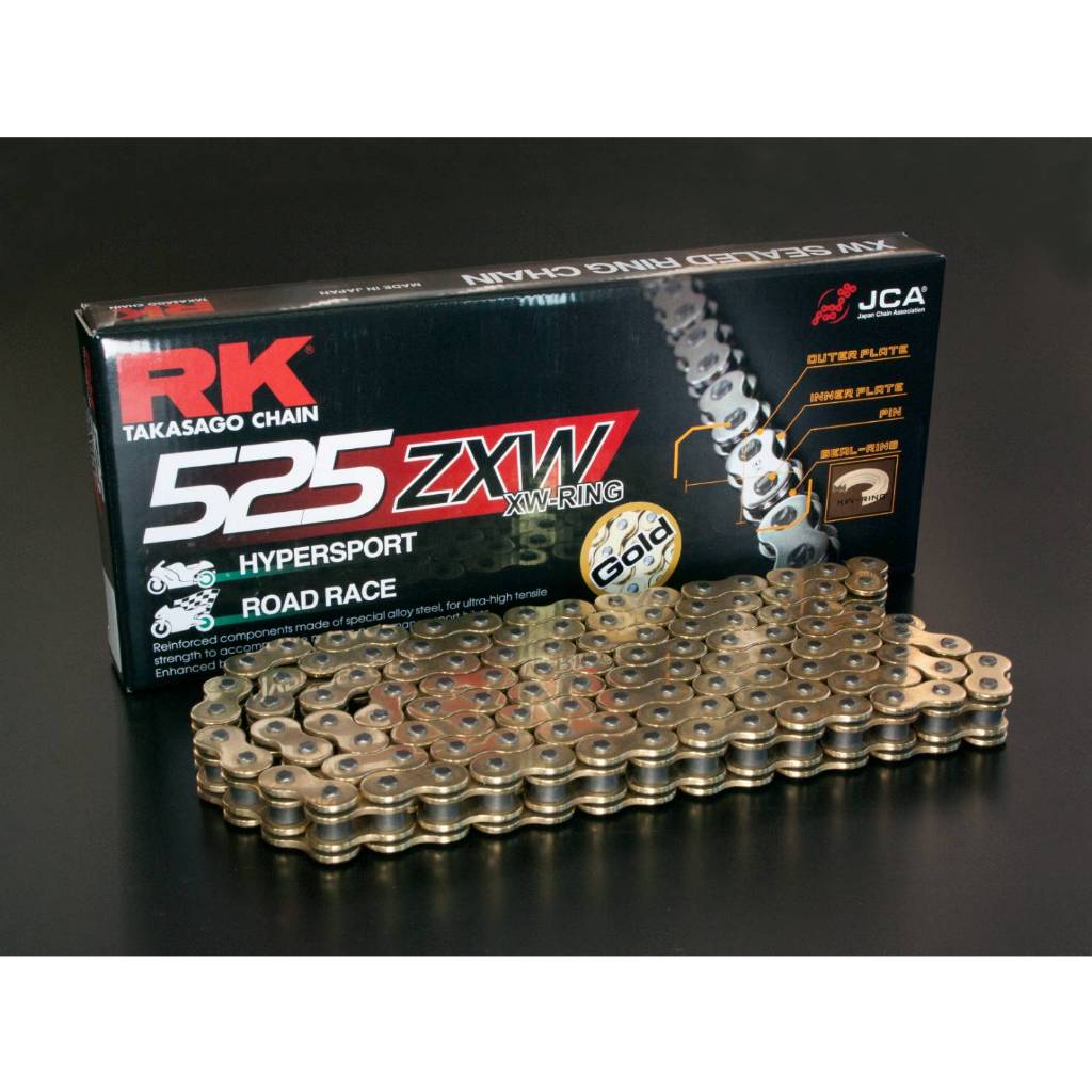 ［RK鏈條製品］ RK GB525ZXW 黃金油封鏈條 CBR650 Z1000 Z900 MT09 XSR900 頂級