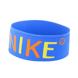 【NIKE】頭帶 Fury Headband 寶藍 Dri-FIT快乾排汗 笑臉圖案 運動 N100707946-7OS