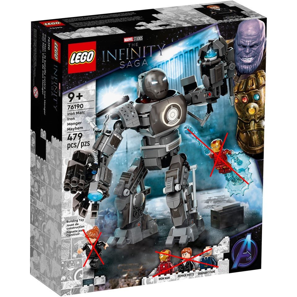 拆賣樂高 LEGO 76190 漫威超級英雄 鐵霸王