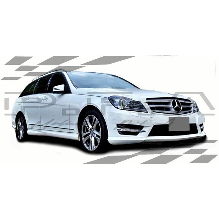 10 11 12 賓士 BENZ W204 前保桿 日行燈 AMG 後期 小改款 4門 5門