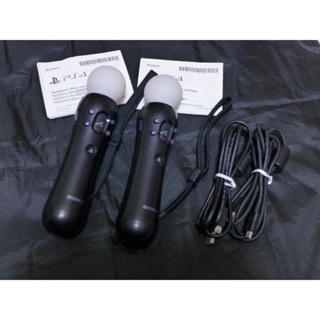 PS4 VR 內附原廠 MOVE 動態控制器x 2(附充電線)(少用9成新，保固一個月)(支援PS3)