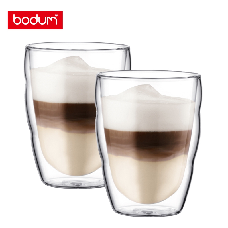【丹麥bodum】PILATUS 雙層玻璃杯兩件組 250cc-2入｜咖啡杯 水杯 最高可耐176度C♥輕頑味