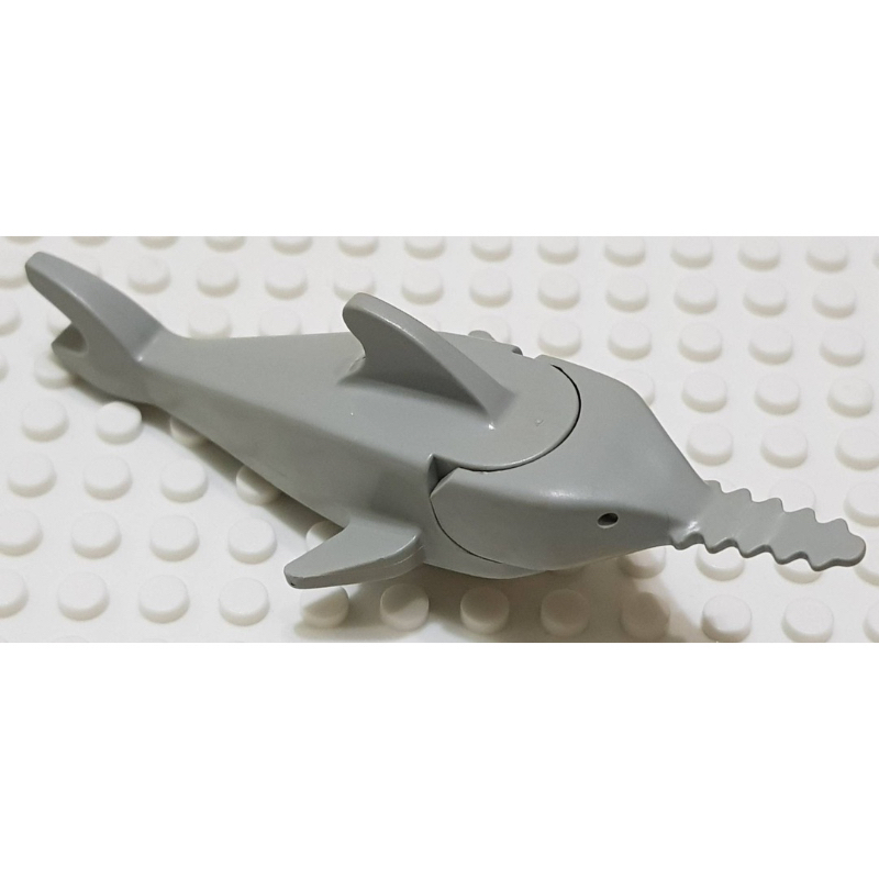 樂高 2547 1782 6441 舊淺灰色 鋸齒鯊 鯊魚 動物 配件 絕版