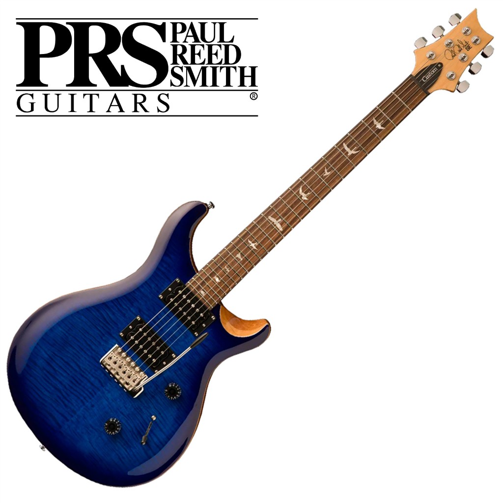 名冠樂器 PRS SE Custom 24 Faded Blue Burst 藍色漸層 電吉他 附原廠琴袋