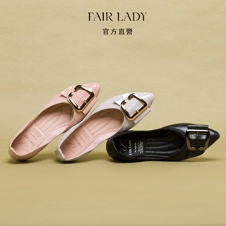 FAIR LADY 我的旅行日記 別緻金屬腰帶釦平底鞋 黑色 槿紫色 櫻花粉色 (502759) 女鞋 娃娃鞋