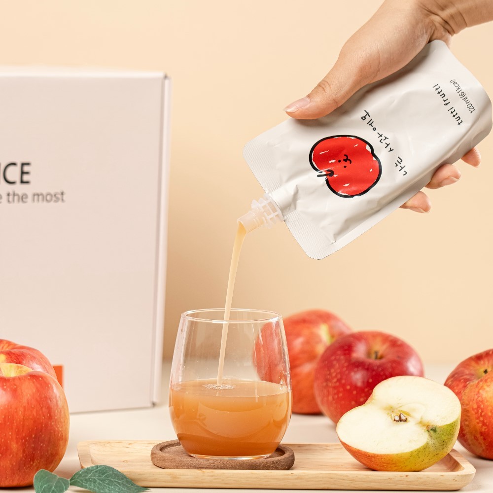 現貨附發票 韓國 微笑蘋果汁 tutti frutti 100%天然蘋果汁 韓國 蘋果汁