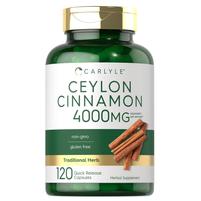 🌳CARLYLE 肉桂膠囊 4000mg🍬錫蘭肉桂 肉桂樹皮素食膠囊 美國原裝 醣類代謝 Ceylon Cinnamon