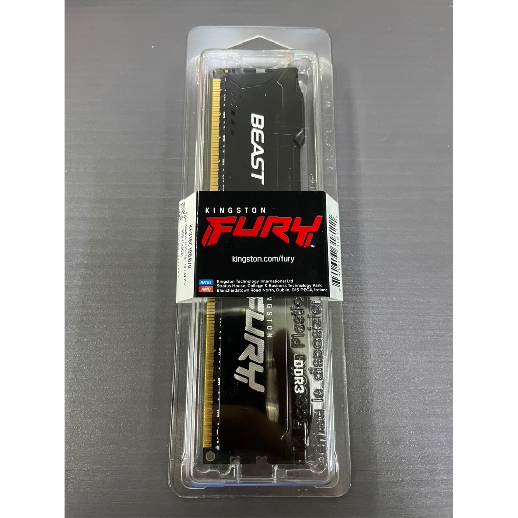 金士頓FURY Beast 8G DDR3 1600 桌上型記憶體 (KF316C10BB/8) 全新📌自取價1450