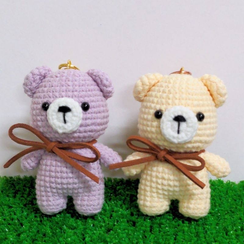 可愛泰迪熊🐻鑰匙扣/手工玩偶吊飾