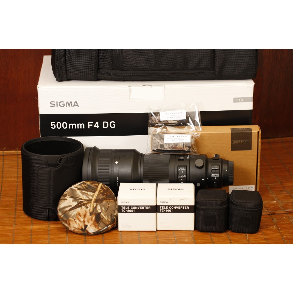 【售】: SIGMA 500mm F4 DG OS HSM Sport for canon水貨(95新含砲衣增距鏡濾鏡)