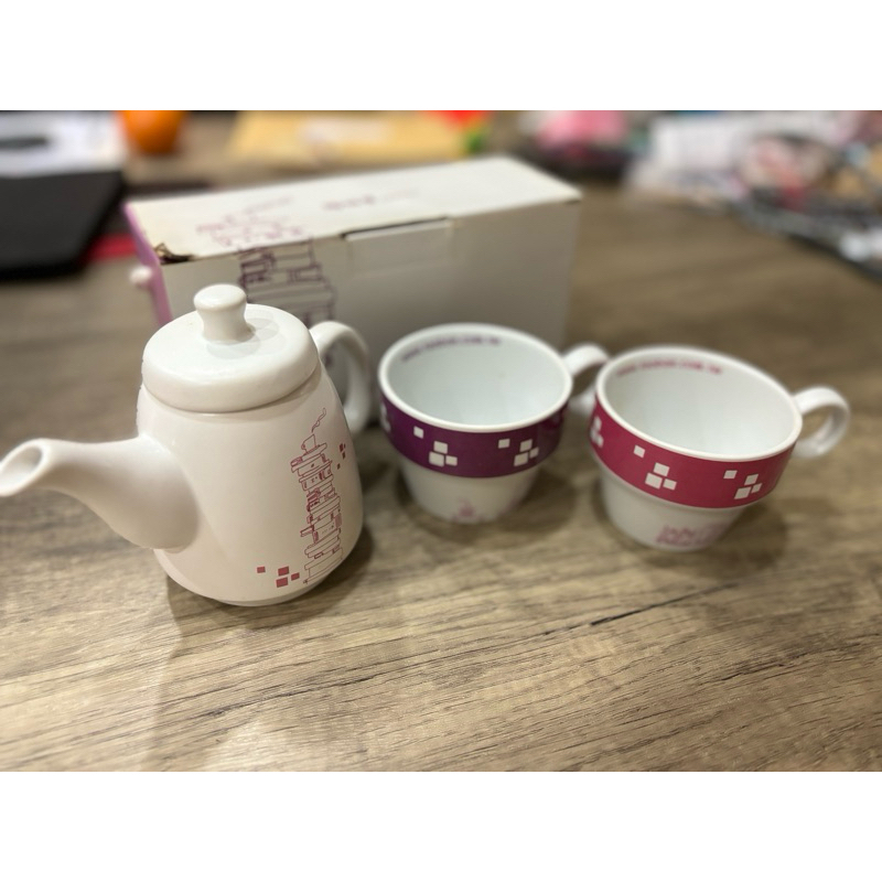 ［全新］陶板屋 書香人文杯疊組 茶壺 陶瓷杯 下午茶杯 茶具 -送環保餐具