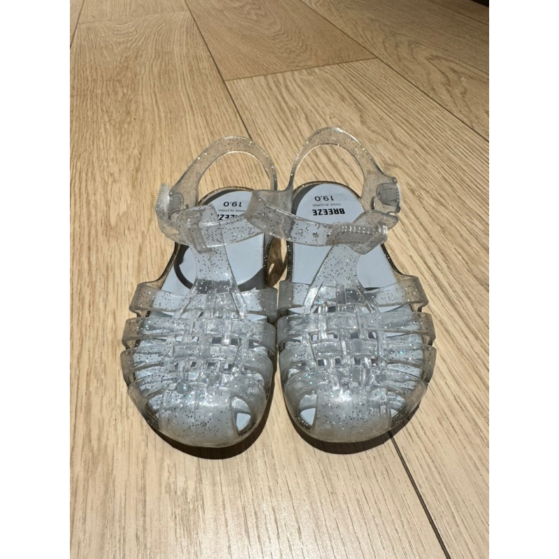 （2手）日本Breeze女童透明果凍涼鞋(19cm)