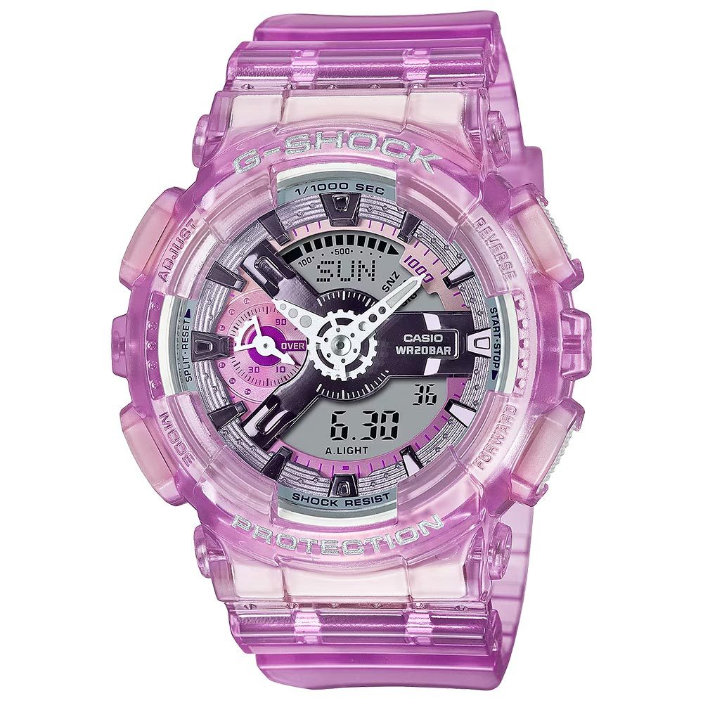 ∣聊聊可議∣CASIO 卡西歐 G-SHOCK 未來系列 半透明女錶手錶 GMA-S110VW-4A