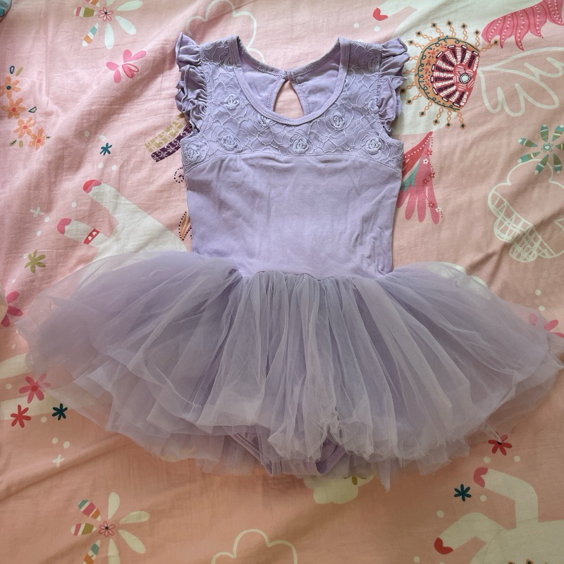 二手 女童芭蕾舞衣 蓬蓬裙 紫色 尺寸120